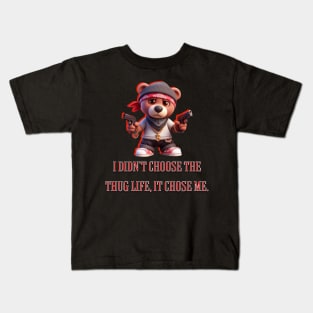 Thug teddy bear Kids T-Shirt